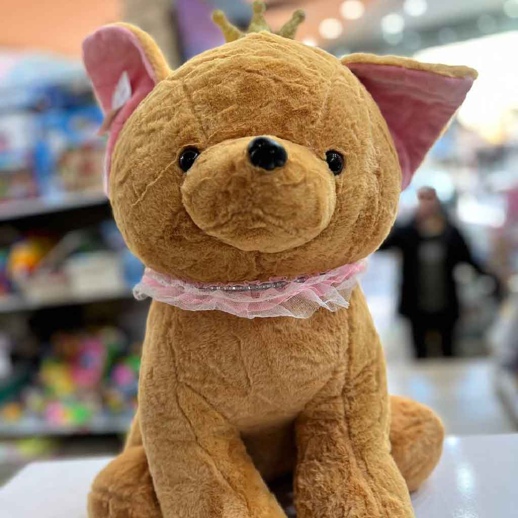 عروسک سگ چشم تیله ای پولیشی