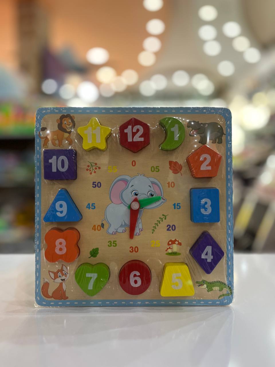 ساعت چوبی اموزشی