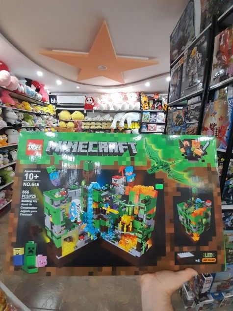 لگو سبک Minecraft — قلعه آتش و جنگل (مدل NO.645)(شهر شادی)