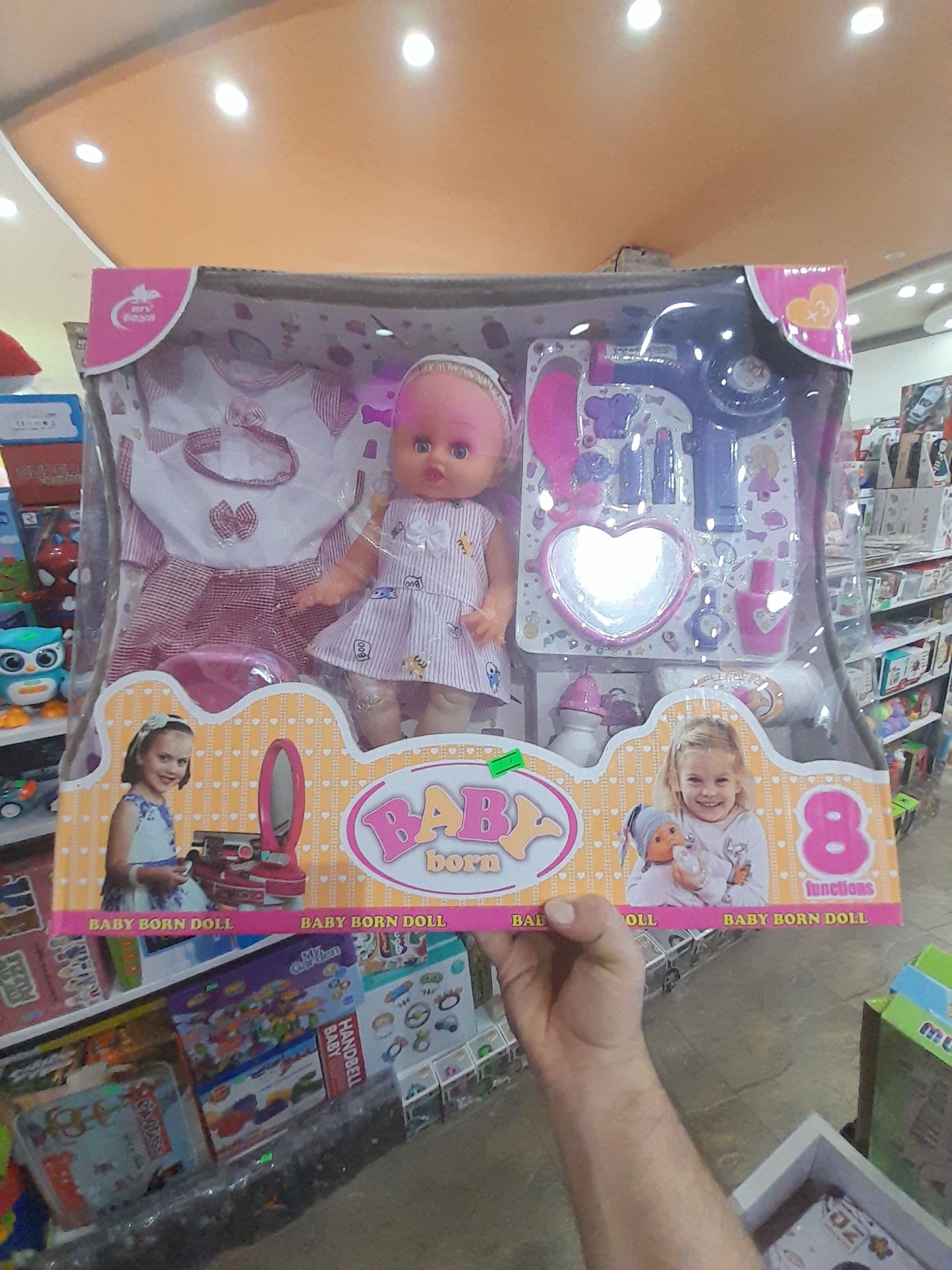 عروسک باربی وسایل دار هشت کاره